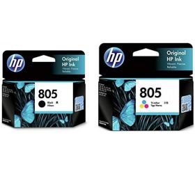 HP 805 COMBO 805 Black + Tri Color Combo Pack Ink Cartridge image