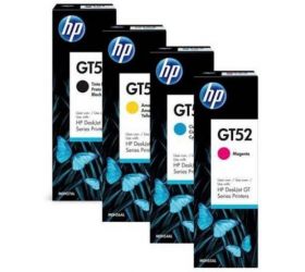 HP INK CARTRIDGE GT 53-52 COLOR INK SET GT53XL GT53 GT51 52 water based ink compatible for dye ink tank printer 310 410 319 419 318 418 GT5810 GT5820 Black + Tri Color Combo Pack Ink Bottle image