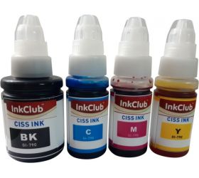 InkClub InkclubGseriesnew compatible Ink GI790 Black-135ml & Color-70ml each for Canon Printer no G1000 G1010 G2000 G2002 G2010 G2012 G3000 G3010 G3012 G4000 G4010 CMYK Tri-Color Ink Bottle image