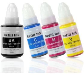 JYOTSNA G1000/ G2000 REFILL INK FOR G790 / G890 / G990 /g1000 / g2000 / g2010 / g2012 PACK OF 4 PCS Multi Color Ink Cartridge Tri-Color Ink Bottle image
