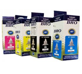 KAVYA DCP-T 700W BT5000, BT6000, DCP-T300, T500W, T700W, MFC-T800W Black + Tri Color Combo Pack Ink Bottle Black + Tri Color Combo Pack Ink Bottle image