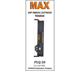 MAX PLQ 20 Professional DMP Ribbon Cartridge for Epson Plq 20 Passbook Dotmatrix Printers Black Ink Cartridge image