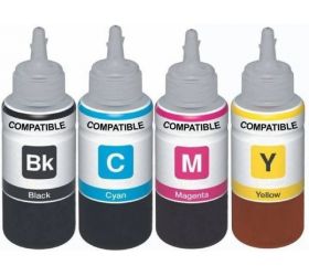 Printcare PCREF805LC Refill For Use In 802 XL Black 802 Color Ink Cartridge For HP 100 Ml Each Bottle Black + Tri Color Combo Pack Ink Bottle image