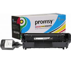 proffisy Easy Refill 12A For HP Laserjet Printe Toner Cartridge Black Ink Cartridge image