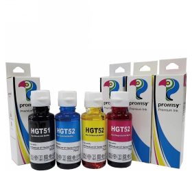 proffisy Ink Refill for HP GT51 GT52 Compatible for HP Ink Tank 310,315,319,410,415,419 Tank Wireless 4color For HP GT51 GT52 Compatible HP Ink Tank 310,315,319,410,415,419 Black + Tri Color Combo Pack Ink Bottle Black + Tri Color Combo Pack Ink Bottle image