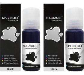 Splashjet EPP-M1120-Pigment-Bk x 2 T01P Refill Ink for Epson M1100, M1120, M1140, M1170, M1180, M2140, M2170, M3140, M3170, M3180 Printers 70gm x 2 Bottle Ink Black Ink Bottle image