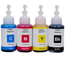 SVM Refill Ink Kit For Use In All in One Printer MG2570S - Cyan, Magenta, Yellow & Black - 100 ML Each Bottle Refill Ink Kit For Use In Canon PIXMA All in One Printer MG2570S - Cyan, Magenta, Yellow & Black - 100 ML Each Black + Tri Color Combo Pack Ink B image