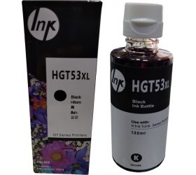 uv infotech refill ink PREMIUM QUALITY Refill Ink for HP GT51,GT52, GT5810, GT5820, GT5811, GT5821, 310,319, 410,415 Ink Tank Printer Black Ink Pack of 1 pcs BK-135 ML Black Ink Bottle image