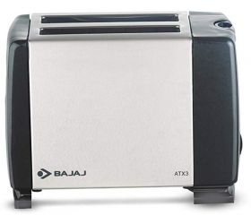 BAJAJ 750-Watt Auto Pop-up Toaster Black/Silver 750 W Pop Up Toaster Black image