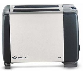 BAJAJ TX 3 750-Watt Auto Pop-up Toaster 750 W Pop Up Toaster Grey,Steel image