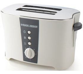Black & Decker ET122 800 W Pop Up Toaster White image
