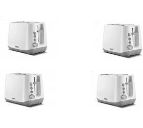 USHA PT3730 Pack of 4 750 W Pop Up Toaster White image