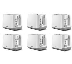 USHA PT3730 pack of 6 750 W Pop Up Toaster White image