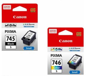Canon Combo Pg 745 Small and Cl 746 Small Ink Cartridge Multi-function Color Inkjet Printer Multicolor, Black, Ink Cartridge image