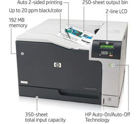 HP Color Laserjet Professional CP5225dn Printer Single Function Color Laser Printer Black, Toner Cartridge image