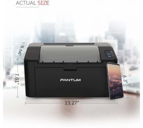 PANTUM P2518 22ppm A4 23ppm Letter Single Function WiFi Monochrome Laser Printer with Voice Activated Printing Google Assistant and Alexa Black, Ink Cartridge image
