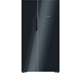Bosch 655 L Frost Free Side by Side 0 Refrigerator Glass Black, KAN92LB35I image