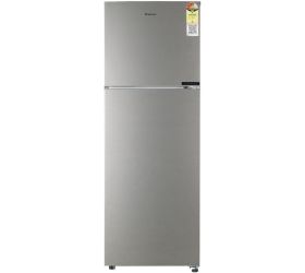 CANDY 240 L Frost Free Double Door 3 Star Refrigerator Brushline Silver, CDD2653SS image