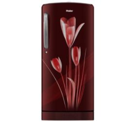 Haier 192 L Direct Cool Single Door 3 Star Refrigerator with Base Drawer Red Lily, HRD-1923PRL-E image