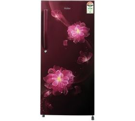Haier 195 L Direct Cool Single Door 4 Star 2020 Refrigerator Red Blossom, HRD-1954CRB-E image