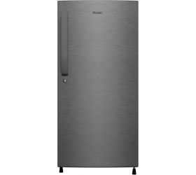 Haier 220 L Direct Cool Single Door 3 Star 2020 Refrigerator Dazzle Steel/Brushline Silver, HED-22TDS image