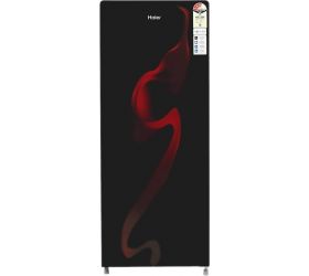 Haier 220 L Direct Cool Single Door 3 Star 2020 Refrigerator Spiral Black Glass - P, HRD-2203PSG-E image