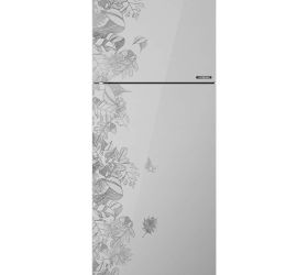 Haier 240 L Frost Free Double Door Top Mount 2 Star Convertible Refrigerator Floral Glass, HRF-2902PFG-P image