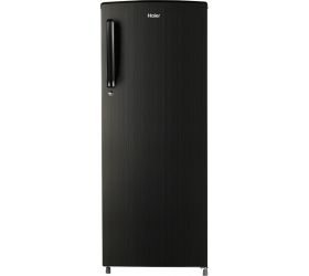 Haier 242 L Direct Cool Single Door 3 Star Refrigerator Black Brushline, HED-24TKS image
