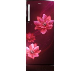 Haier 242 L Direct Cool Single Door 3 Star Refrigerator with Base Drawer Red Peony, HRD-2423PRP-E image