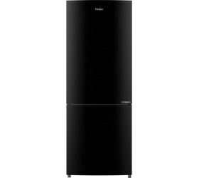 Haier 256 L Frost Free Double Door 3 Star Convertible Refrigerator Black Steel, HRB-2764BKS-E image