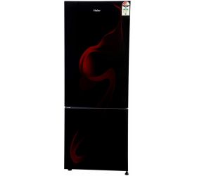 Haier 320 L Frost Free Double Door Bottom Mount 2 Star 2020 Refrigerator Spiral Glass Black, HRB-3404PSG-E image