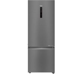 Haier 346 L Frost Free Double Door 3 Star Convertible Refrigerator Brushline silver, HEB-35TDS image