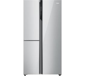 Haier 628 L Frost Free Side by Side Convertible Refrigerator Silver, HRT-628PMGU1 image