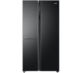 Haier 628 L Frost Free Side by Side Refrigerator Black, HRT-683KG image