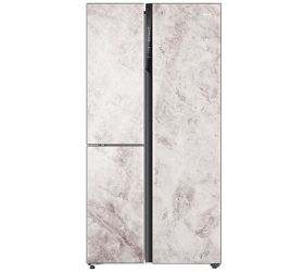 Haier 628 L Frost Free Side by Side Refrigerator Grey, HRT-683GG image