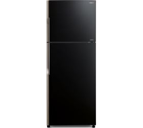 Hitachi 451 L Frost Free Double Door 2 Star Refrigerator Glass Black, R-VG470PND3- GBK image