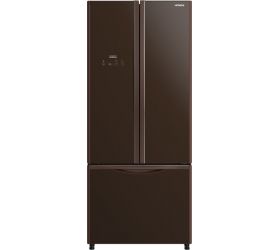 Hitachi 511 L Frost Free French Door Bottom Mount Refrigerator Glass Brown, R-WB560PND9 GBW image