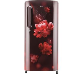 LG 185 L Direct Cool Single Door 3 Star Refrigerator Scarlet Charm, GL-B201ASCD image