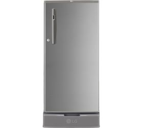 LG 185 L Direct Cool Single Door 3 Star Refrigerator with Base Drawer with Fast Ice Making Shiny Steel, GL-D199OPZD image