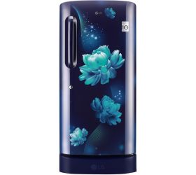LG 185 L Direct Cool Single Door 5 Star Refrigerator with Base Drawer Blue Charm, GL-D201ABCU image