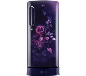 LG 185 L Direct Cool Single Door 5 Star Refrigerator with Base Drawer Blue Euphoria, GL-D201ABEU image