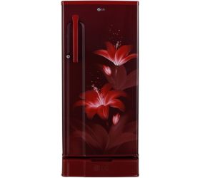 LG 188 L Direct Cool Single Door 3 Star Refrigerator Ruby Glow, GL-D191KRGD.ARGZEBN image