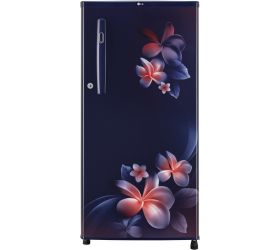 LG 190 L Direct Cool Single Door 2 Star Refrigerator Blue Plumeria, GL-B199OBPC image
