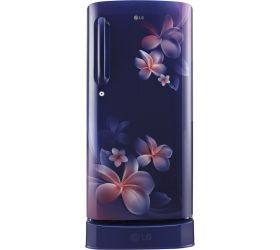 LG 190 L Direct Cool Single Door 3 Star 2020 Refrigerator with Base Drawer Blue Plumeria, GL-D201ABPX image