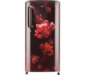 LG 190 L Direct Cool Single Door 3 Star Refrigerator Scarlet Charm, GL-B201ASCD image