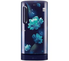 LG 190 L Direct Cool Single Door 3 Star Refrigerator with Base Drawer Blue Charm, GL-D201ABCX image