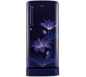 LG 190 L Direct Cool Single Door 3 Star Refrigerator with Base Drawer Blue Glow, GL-D201ABGX image