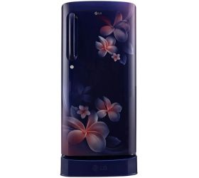 LG 190 L Direct Cool Single Door 3 Star Refrigerator with Base Drawer Toughened Glass Shelves, GL-D201ABPD image