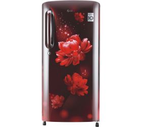 LG 190 L Direct Cool Single Door 4 Star 2020 Refrigerator Scarlet Charm, GL-B201ASCY image