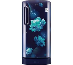LG 190 L Direct Cool Single Door 4 Star Refrigerator with Base Drawer Blue Charm, GL-D201ABCY image
